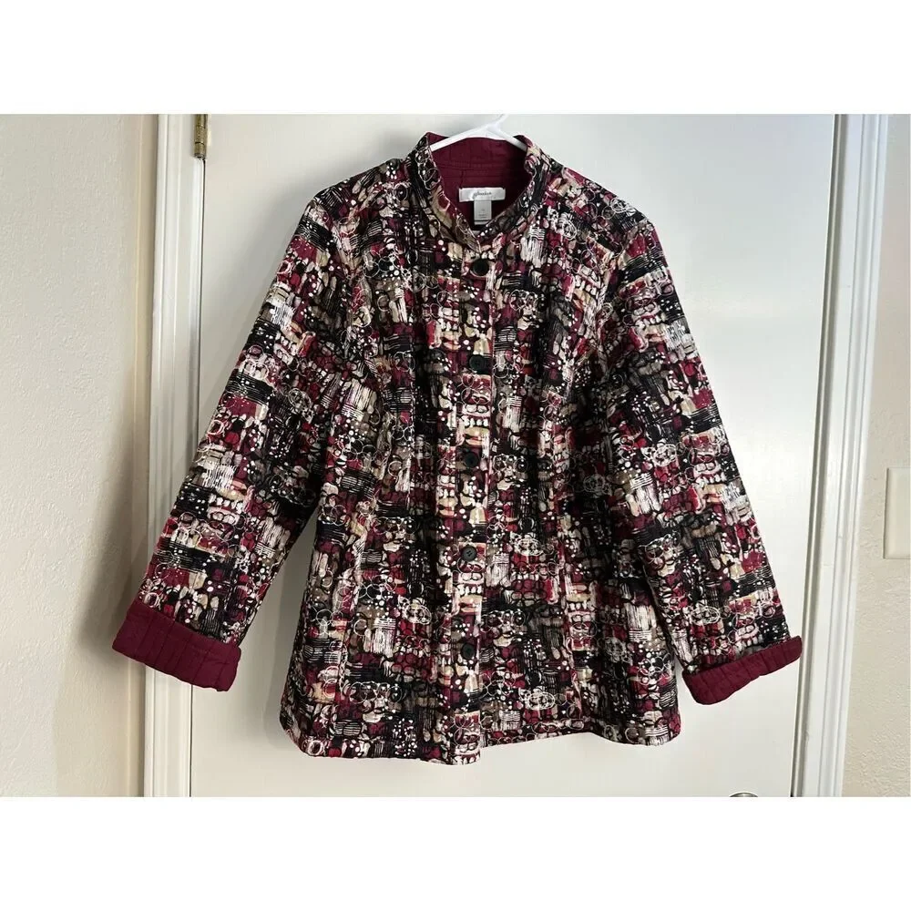 CJ Banks sz 1X reversible quilted jacket